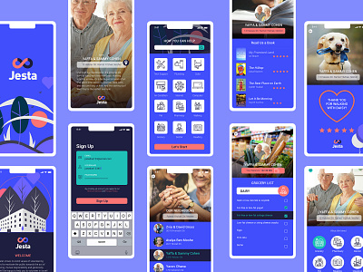 Social Volunteering mobile app mobile app ui design ux design