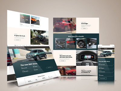 One pager | Desktop and Mobile interactions website design xd design