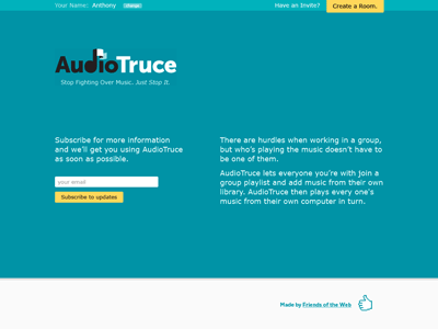 AudioTruce Home Page audio music web website