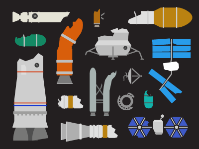 Space Junk game illustration space