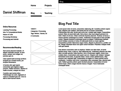 Wireframes layout website wireframe