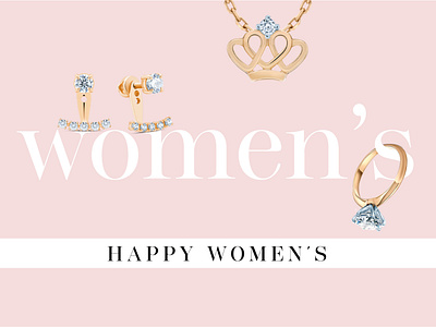 POSTER | WOMEN banner illustration illustrator jewellery jewelry pink poster womens