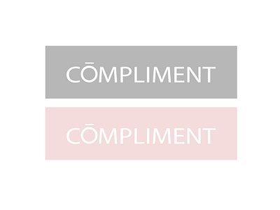 LOGO | COMPLIMENT branding color compliment design female gray illustrator jewellery logo minimal pink