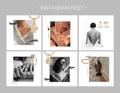 INSTAGRAM POST art color design female illustrator instagram instagram post instagram stories jewellery minimal