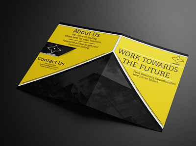 Black and Yellow Brochure Design adobe illustrator adobe photoshop black black and yellow branding brochure brochure design brochure mockup design illustration illustrator vector yellow