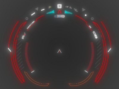 HUD UI AIM design fui game design hud ui vector