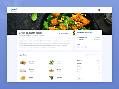 Jchef Meal Page