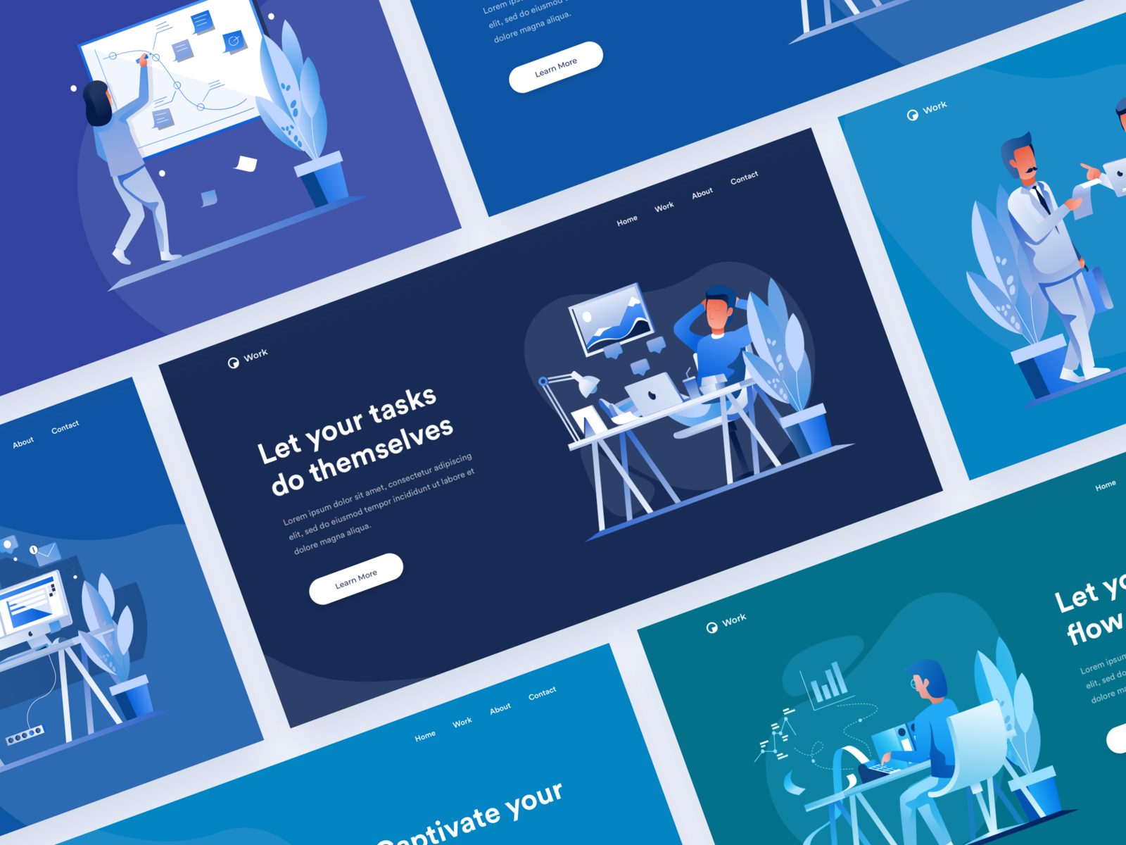 Header Examples by Arnas Jonikas for Flair on Dribbble