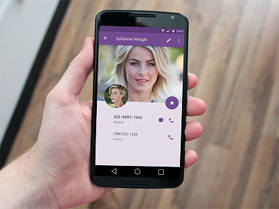 Viber Redesigned - Contact material design redesign viber