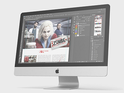 iZombie Website Template blog design template website website design website template zombie