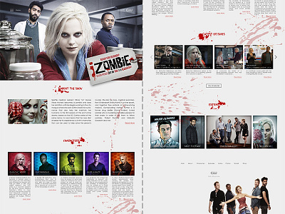 iZombie Website Template design template web site