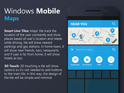 How Windows Mobile should have been - Maps maps mobile tiles windows