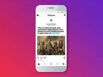 Tweet share to Instagram instagram share tweet twitter
