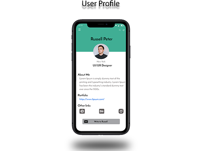 User Profile App Design app app design design minimal ui uidesign uidesigner uiux user user profile