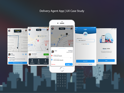 The Delivery Agents casestudy delivery ui uidesign uiux ux uxdesign