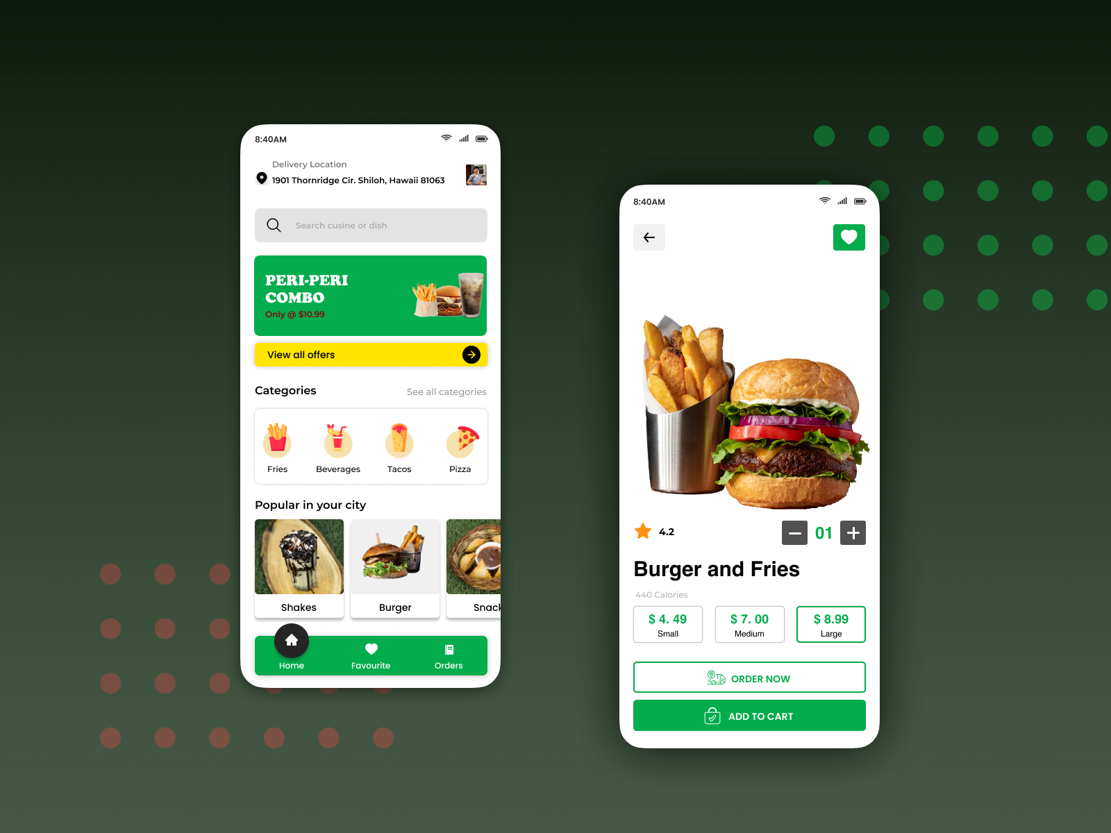 Food App Design by Ankit Khandelwal on Dribbble