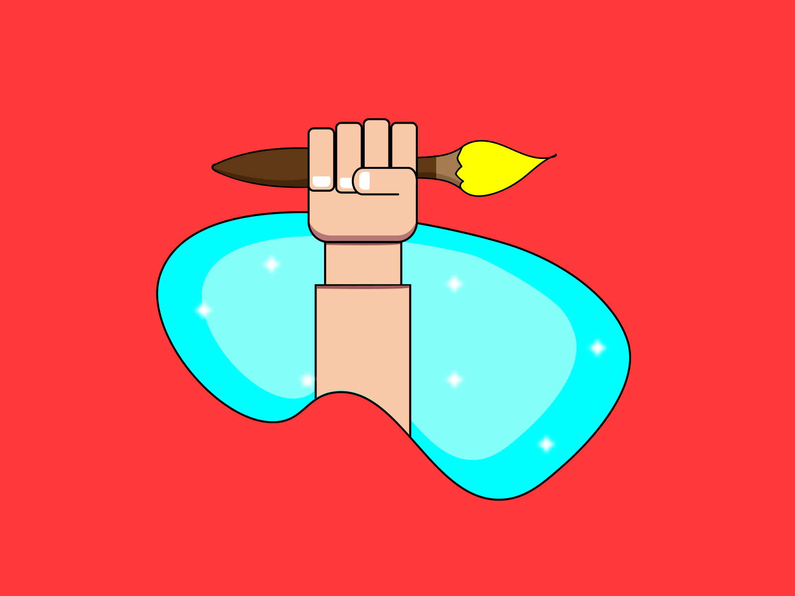 The hands with power by Ankit Khandelwal on Dribbble