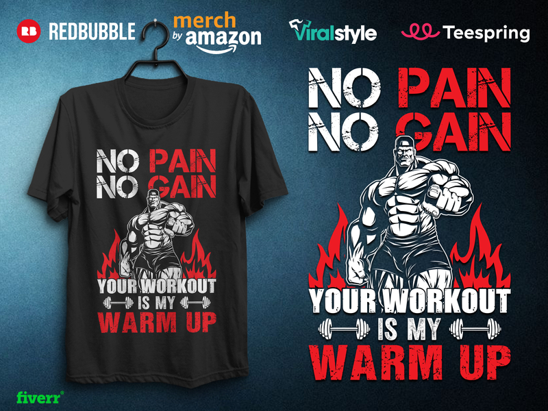 Gym T Shirt designs, themes, templates and downloadable graphic