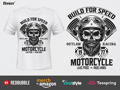 Motorcycle race t-shirt design