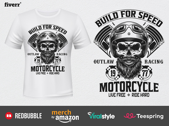 Mens Motorcycle Shirt designs, themes, templates and downloadable ...