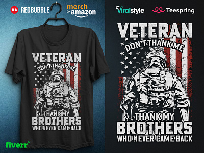 American army veteran t shirt design