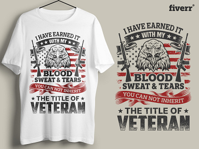 American army veteran t-shirt design template
