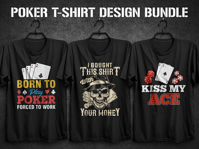 Poker T-shirt Design Bundle
