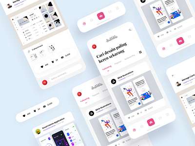 Dribbble Mobile App Redesign Concept clean design design dribbble mobile app redesign ui uidesign user interface userexperience