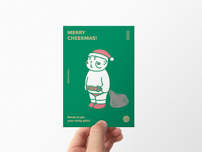 Christmas card for you branding card character character design chirstmas cute design graphic design illustration logo postcard typography xmas