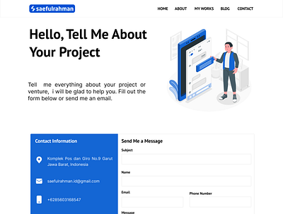 Contact Page contact web design