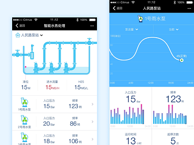 Water operation monitoring system