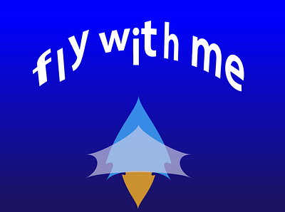FLY WITH ME blue branding design flight fly illustraion logo plane sky text travel