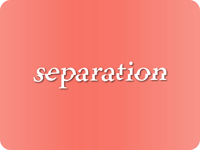 separation text blur broke up design emotion feelings illustraion logo mix nervous reflection relationship sad separation shadow single split text typogaphy vector white