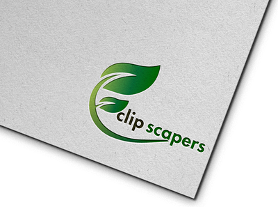 clip scapers logo box brown car clip design green illustraion leaves logo mockup paper plant ps scaper text text logo vase