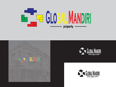 global mandiri logo abstract business concept design element graphic icon identity illustration letter line logo logodesign logos logotype modern sign symbol template vector
