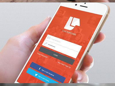 Media Design android app app design application flat design ios iphone login mobile screen splash user