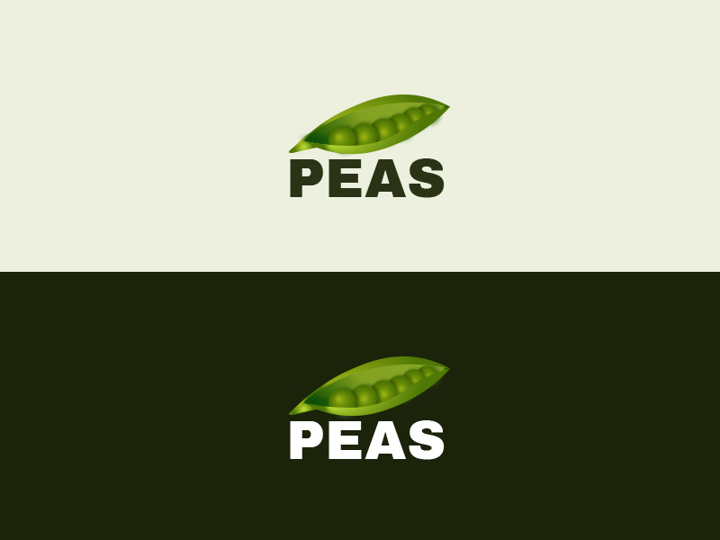 Peas Logo veg logo peas vegetable logo logos logos idea ui vector illustration logo logo design