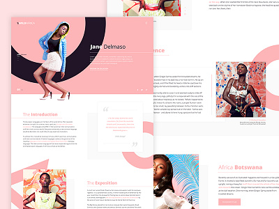 Wild Africa - Mode africa art direction clothes digital layout mode shape ui web webdesign website