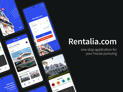 Rentalia app house household rent rental app uidesign uiuxdesign uiuxdesigner