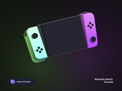 Nintendo Switch - 3D Spline 3d graphic design illustration