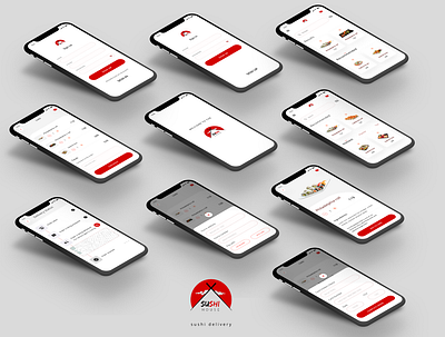 sushi delivery mobile app card design delivery design mobile mobile app mobile app design mobile design mobile ui shot sushi ui ux web