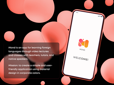 Mond App card design design mobile mobile app shot ui web