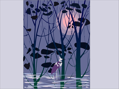 "evening" art birds colorful design graphics illustration illustrator minimal vector vector art vector illustration