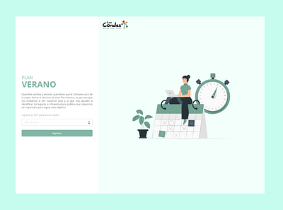 Plan Verano - Login login login page municipality ui web