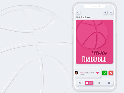 hello dribbble app design logo minimal ui ux ui