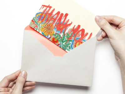 THANK YOU postcard card illustration lettering postcard thank you thanksgiving typography