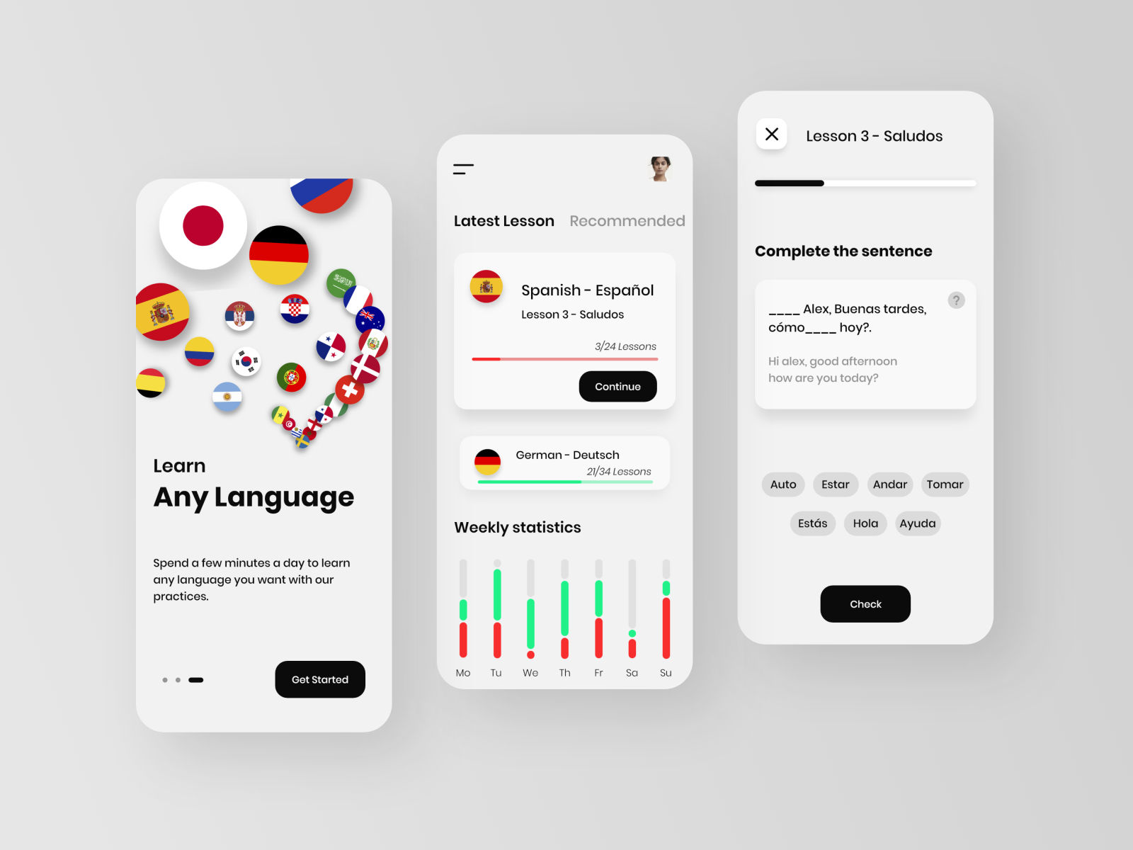 Lang app. Language app Design. Language app.