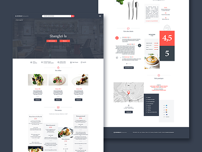 Guide Michelin restaurant page redesign clean design food gastronomy guide michelin neat restaurant ui ux webdesign website