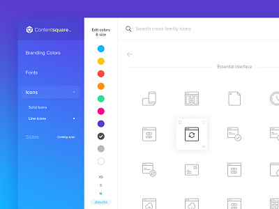 Icons Product clean gradient icons interface neat product ui ux web