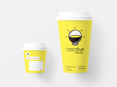 Creative Coffee brand identity branding coffee shop logo packaging paper cup